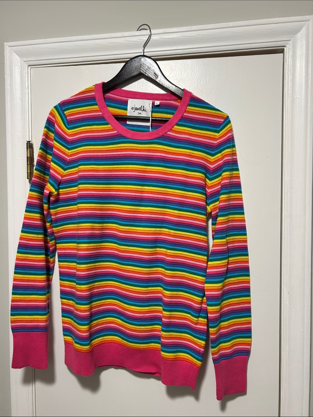 Jewelchic Zacket & Plover Rainbow sweater Aus L NWT